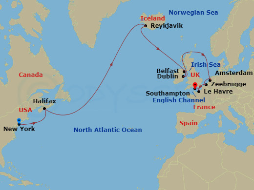 one way transatlantic cruise